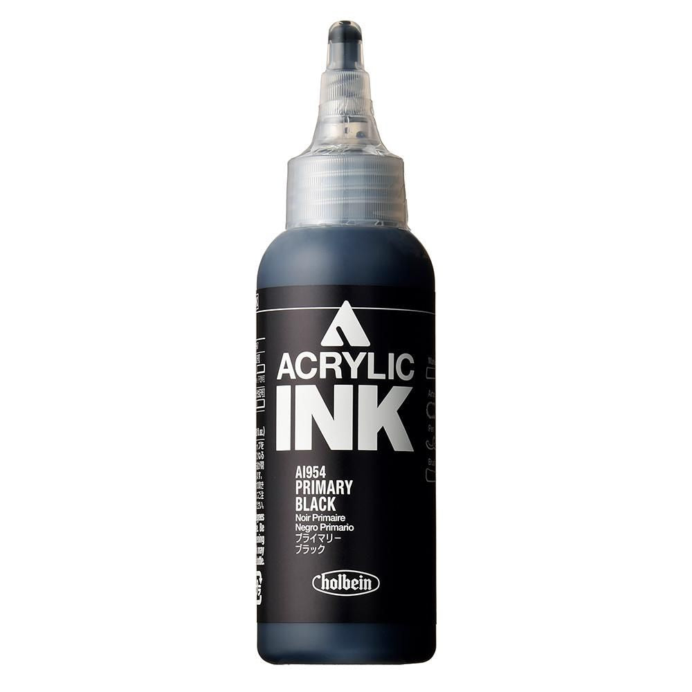 HOLBEIN ACRYLIC [INK] 100ml AI954 PRIMARY BLACK