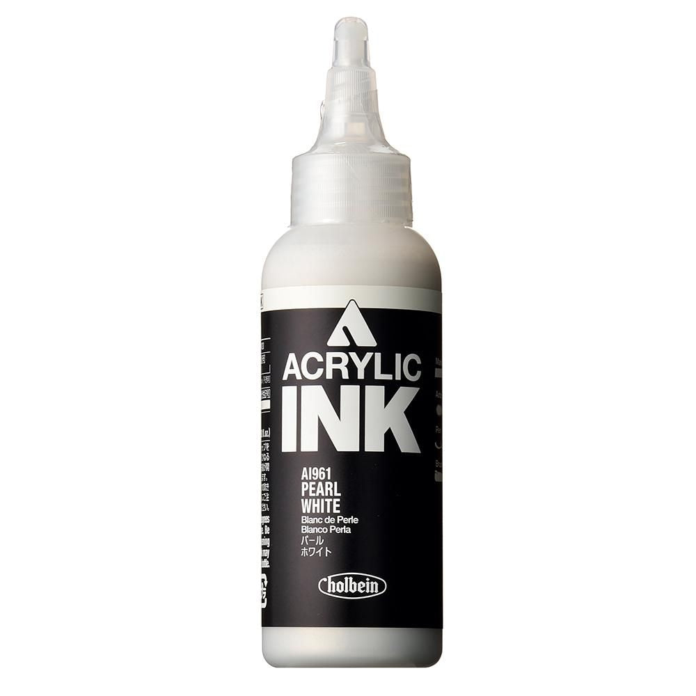 HOLBEIN ACRYLIC [INK] 100ml AI961 PEARL WHITE