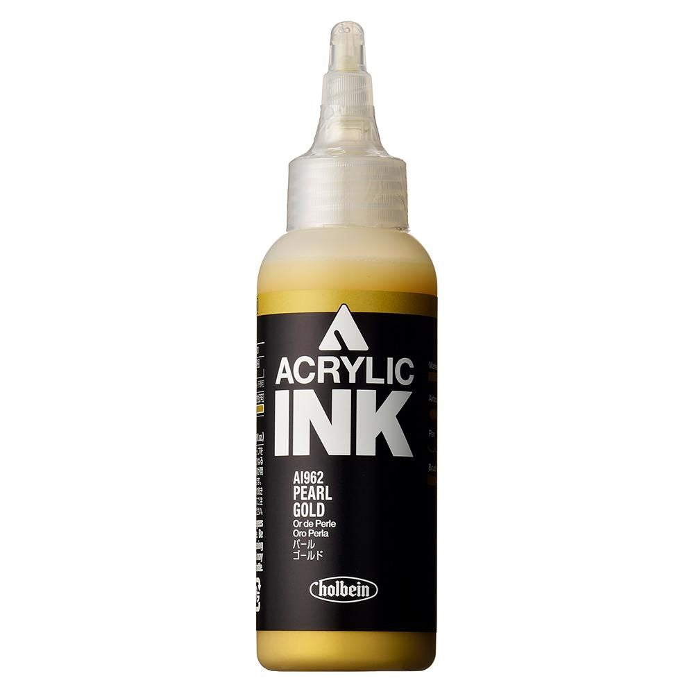 HOLBEIN ACRYLIC [INK] 100ml AI962 PEARL GOLD