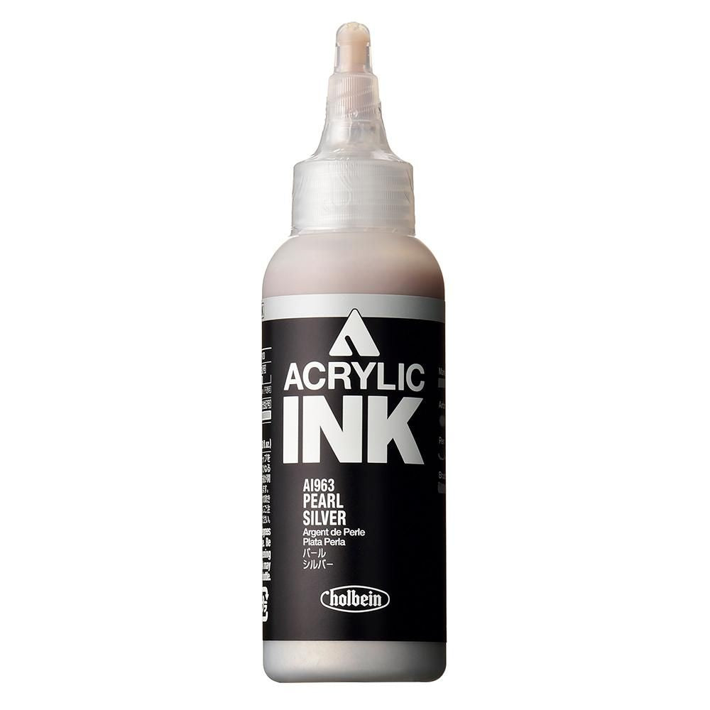 HOLBEIN ACRYLIC [INK] 100ml AI963 PEARL SILVER