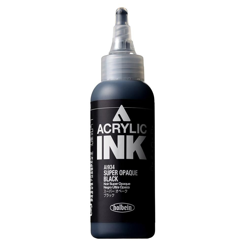 HOLBEIN ACRYLIC [INK] 100ml AI934 SUPER OPAQUE BLACK