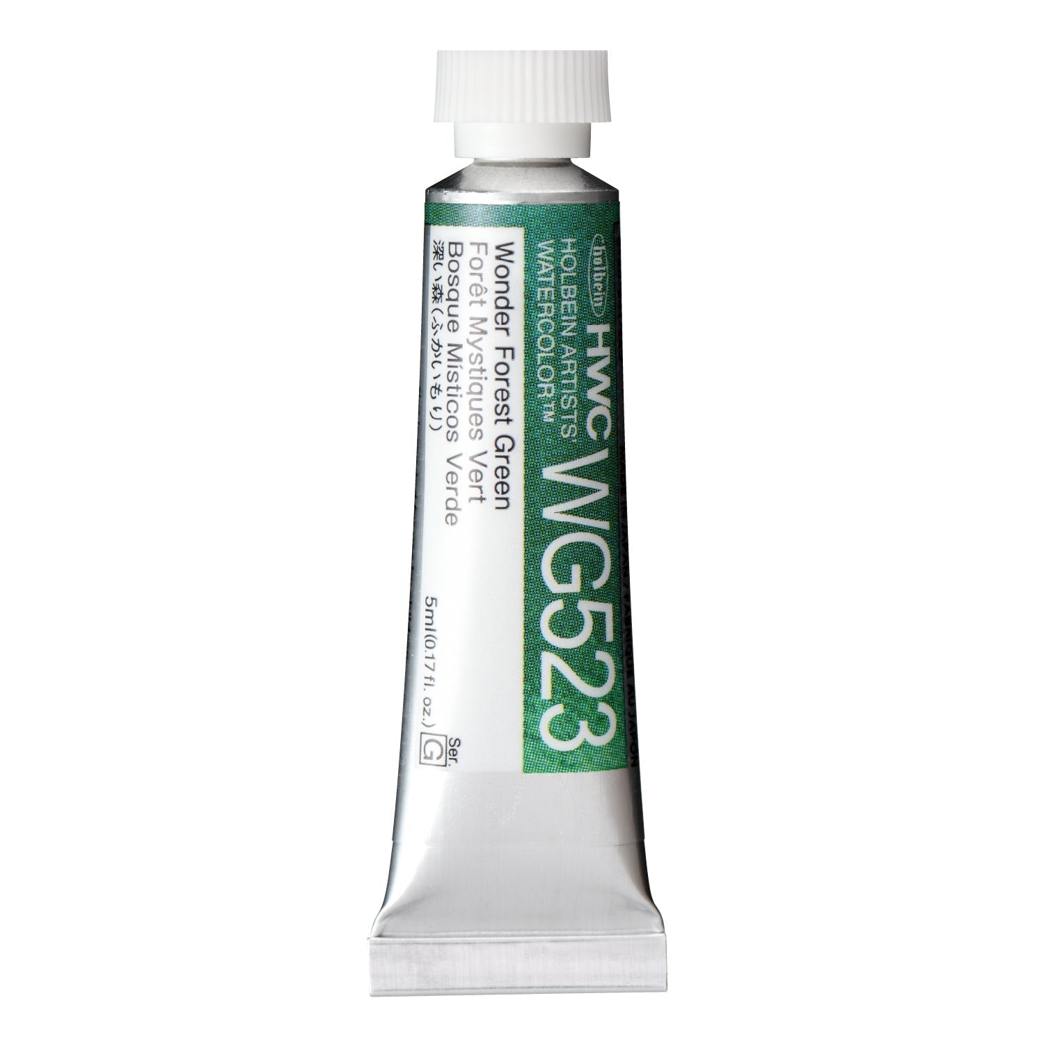 HOLBEIN Artists' Watercolor WG523 Wonder Forest Green – 5ml tube