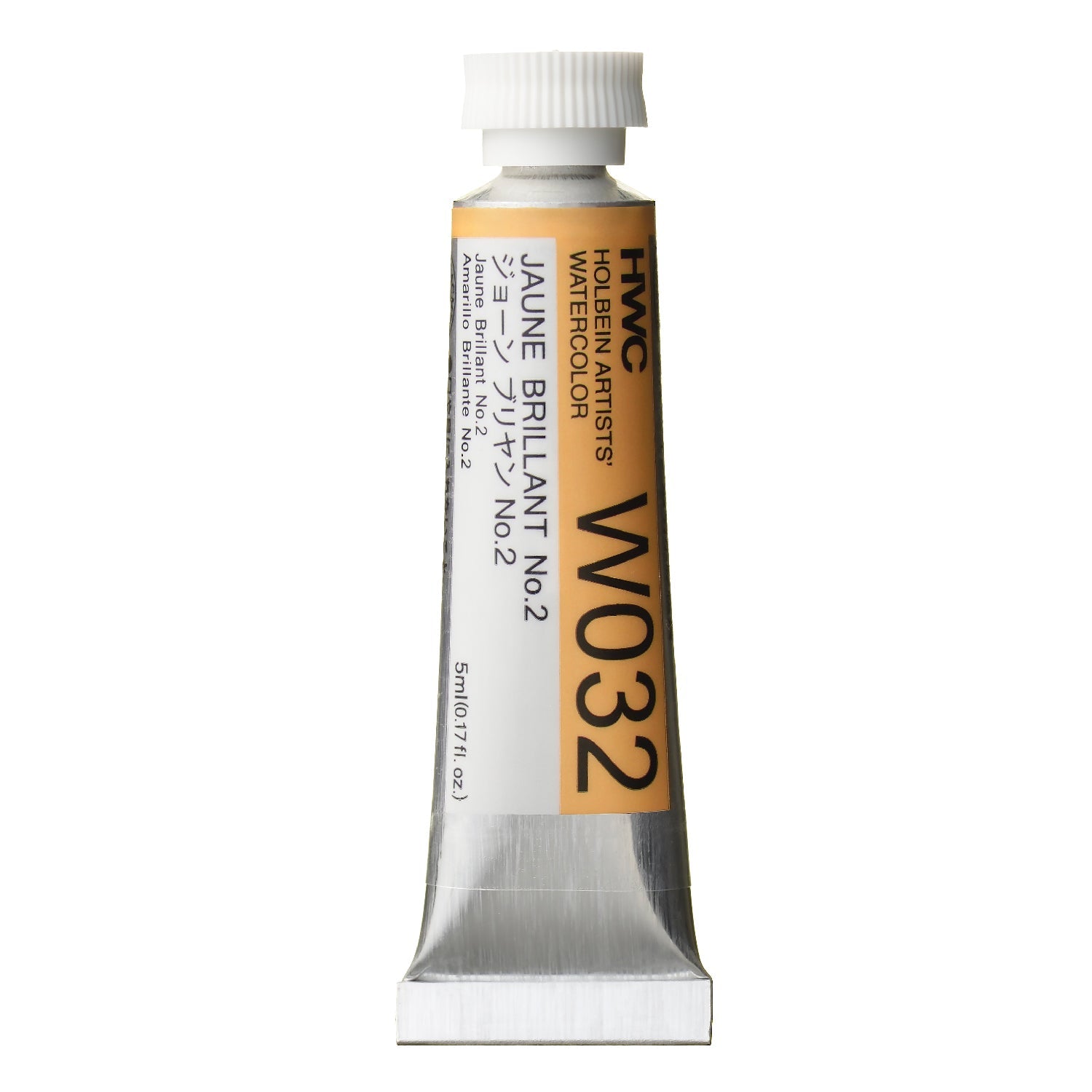 HOLBEIN Artists' Watercolor W032 Jaune Brillant No.2 – 5ml tube