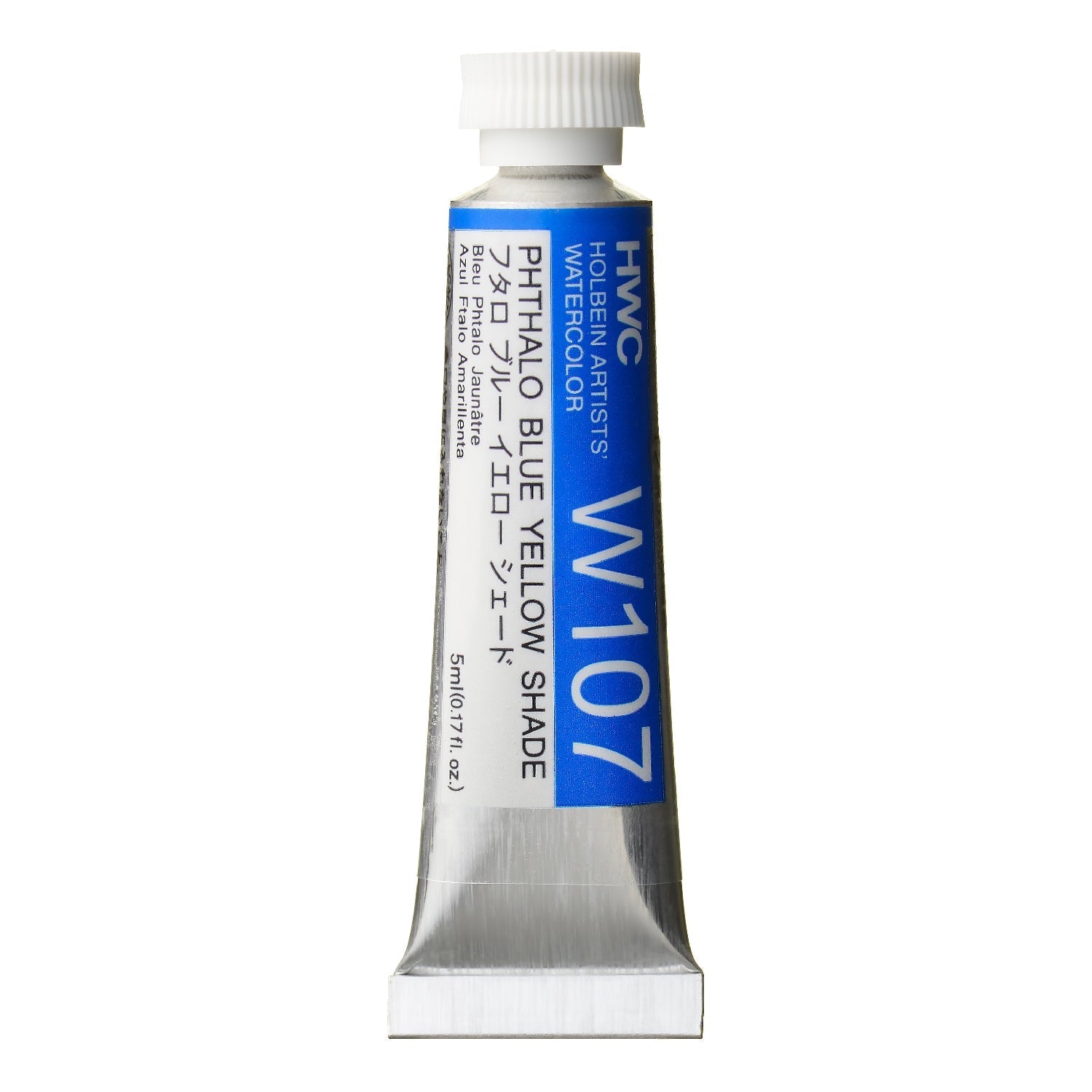 HOLBEIN Artists' Watercolor W107 Phthalo Blue Yellow Shade – 5ml tube