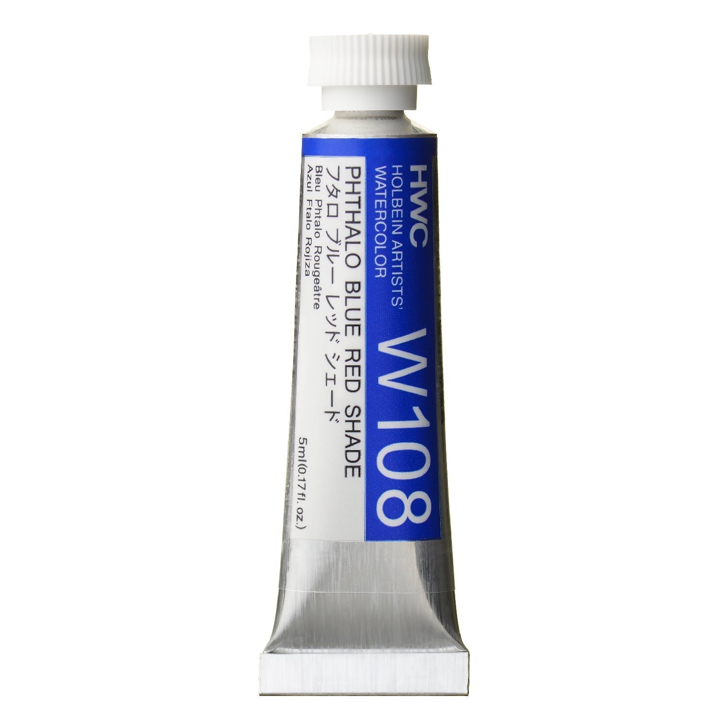 HOLBEIN Artists' Watercolor W108 Phthalo Blue Red Shade – 5ml tube