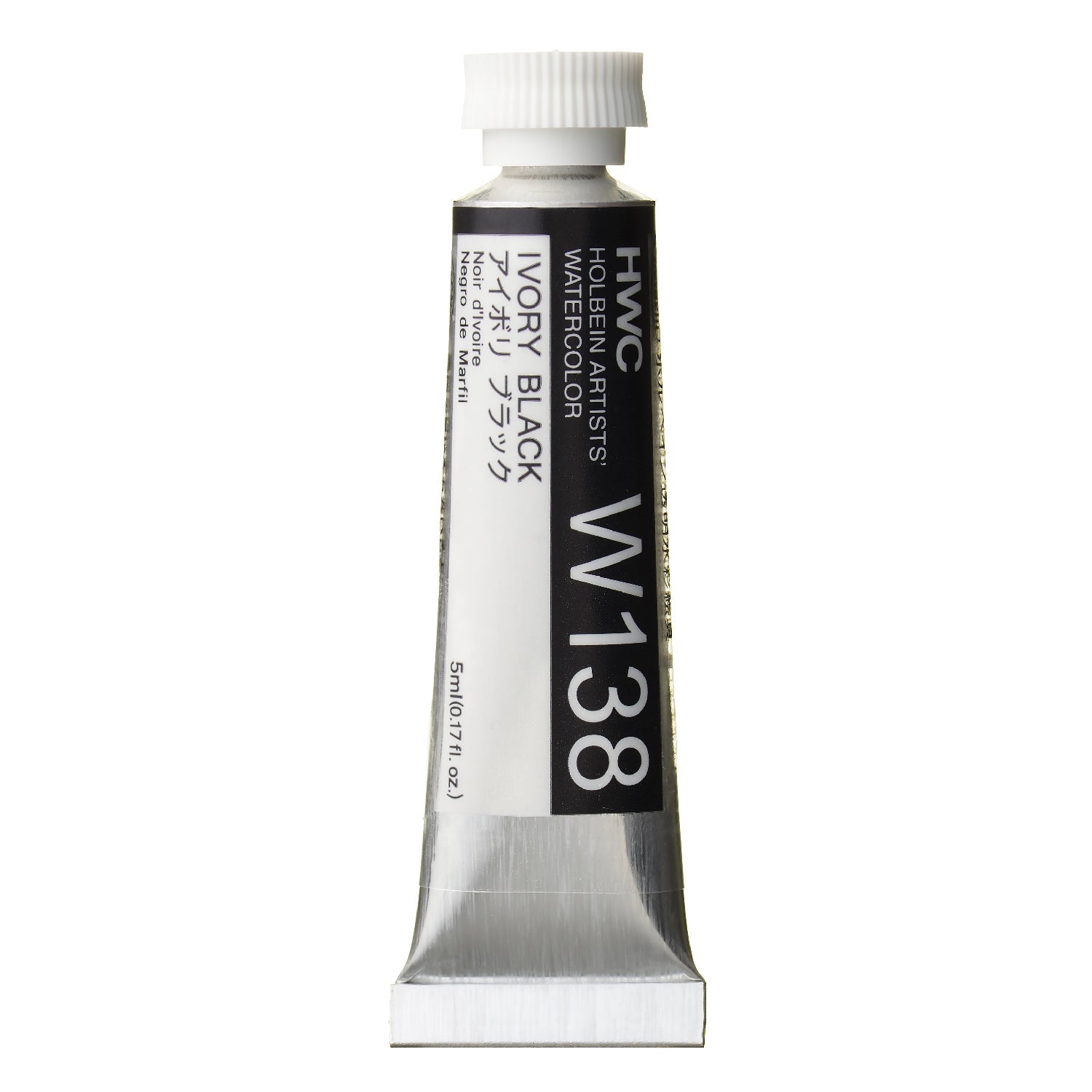 HOLBEIN Artists' Watercolor W138 Ivory Black – 5ml tube