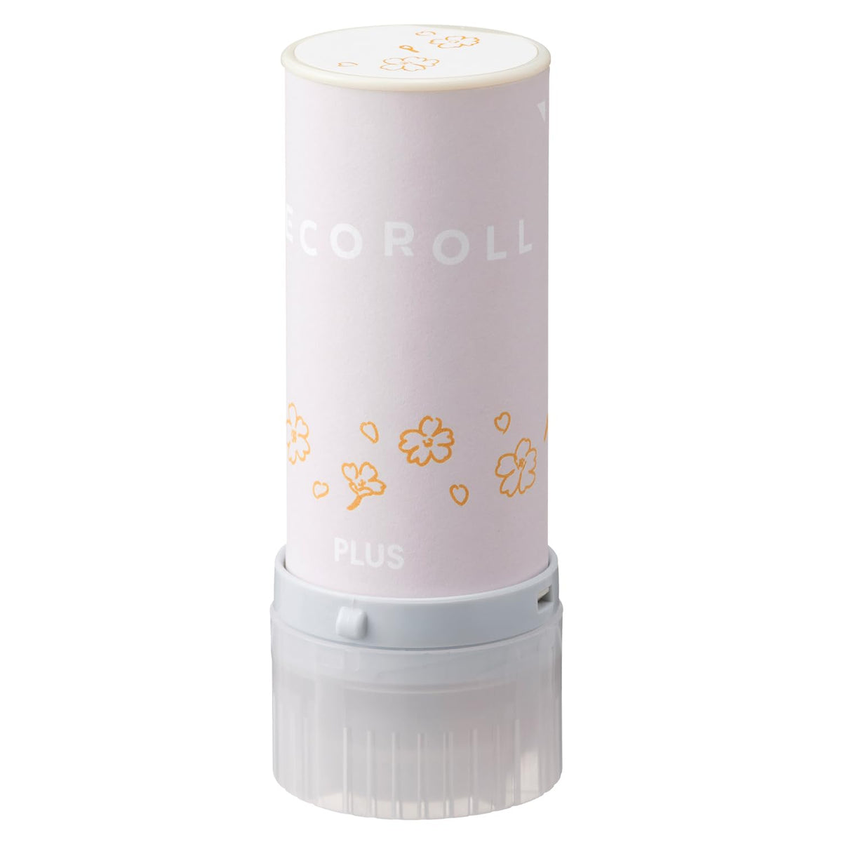 PLUS Deco Roll Decoration Roller Stamp 11mm - Flowers (Pale Orange)