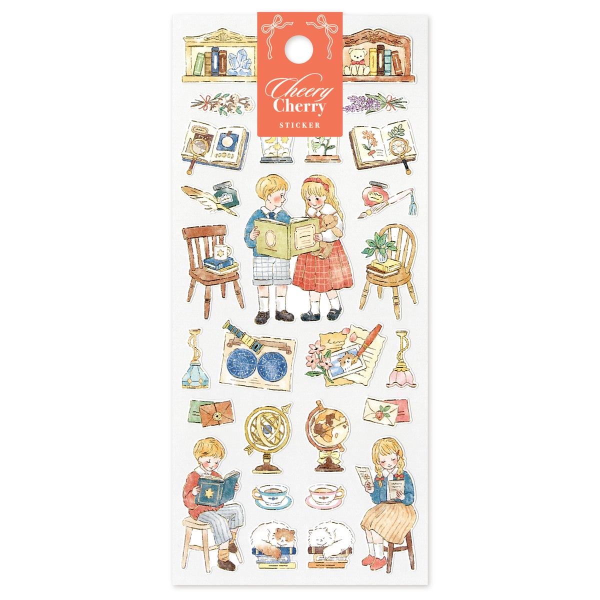 MIND WAVE Cheery Cherry Sticker Sheet - Reading Room