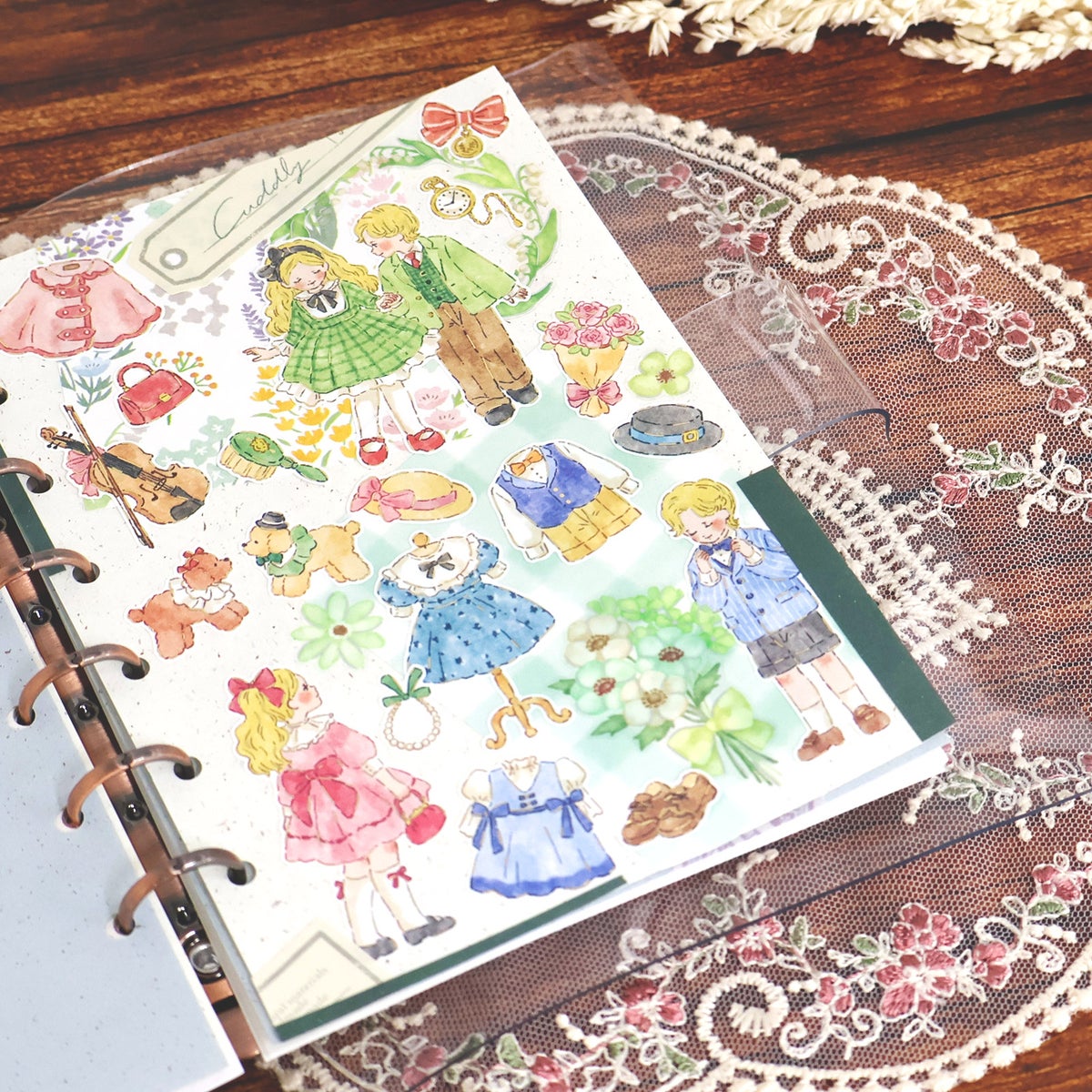 MIND WAVE Cheery Cherry Sticker Sheet - Dressing Up