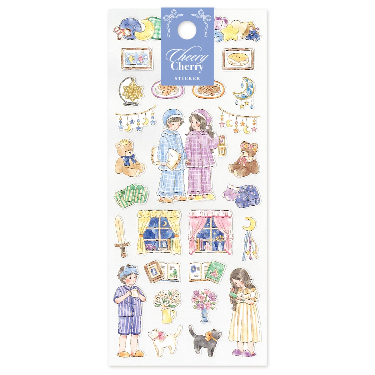 MIND WAVE Cheery Cherry Sticker Sheet - Bedtime