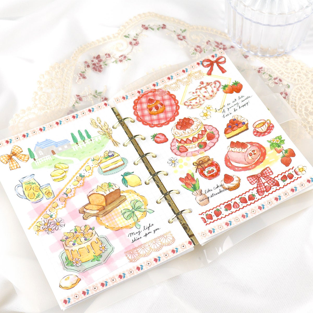 MIND WAVE Pom Sucré Sticker Sheet - Yellow