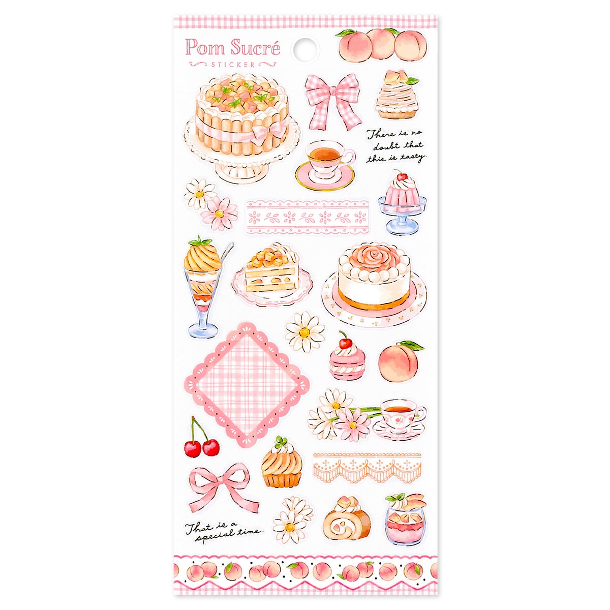 MIND WAVE Pom Sucré Sticker Sheet - Pink