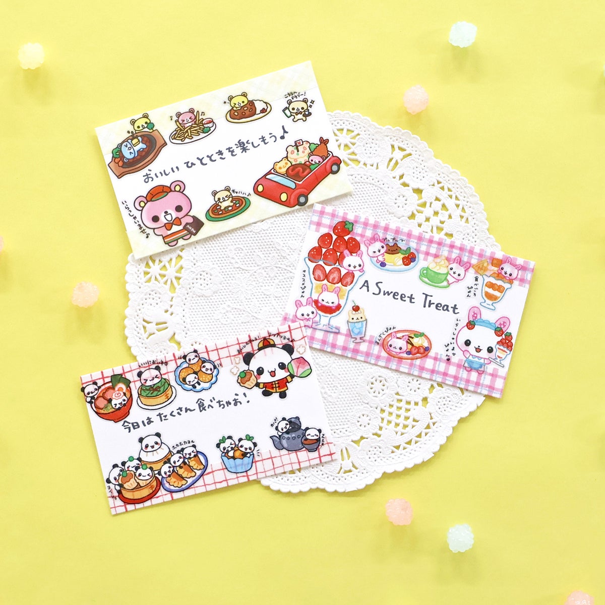 MIND WAVE Animal Menu Sticker Sheet - Bears' Restaurant