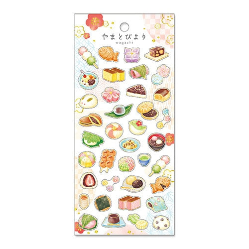 MIND WAVE Yamato Biyori Sticker Sheet - Japanese Sweets