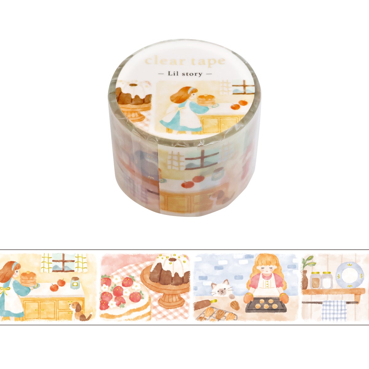 MIND WAVE Lil Story Clear Tape - Baking Scene