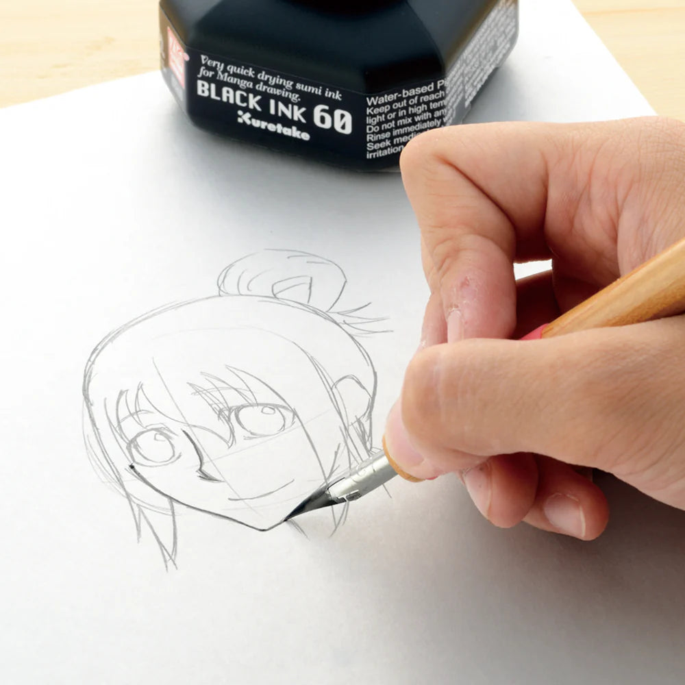 Kuretake ZIG Cartoonist BLACK INK 60 CNCE104-6