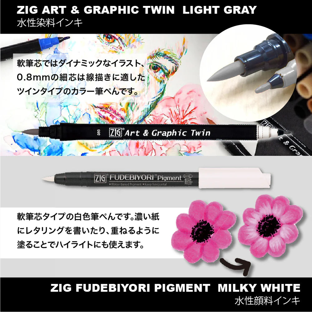 Kuretake ZIG ILLUSTRATION BASIC SET2 IKTB21/5V