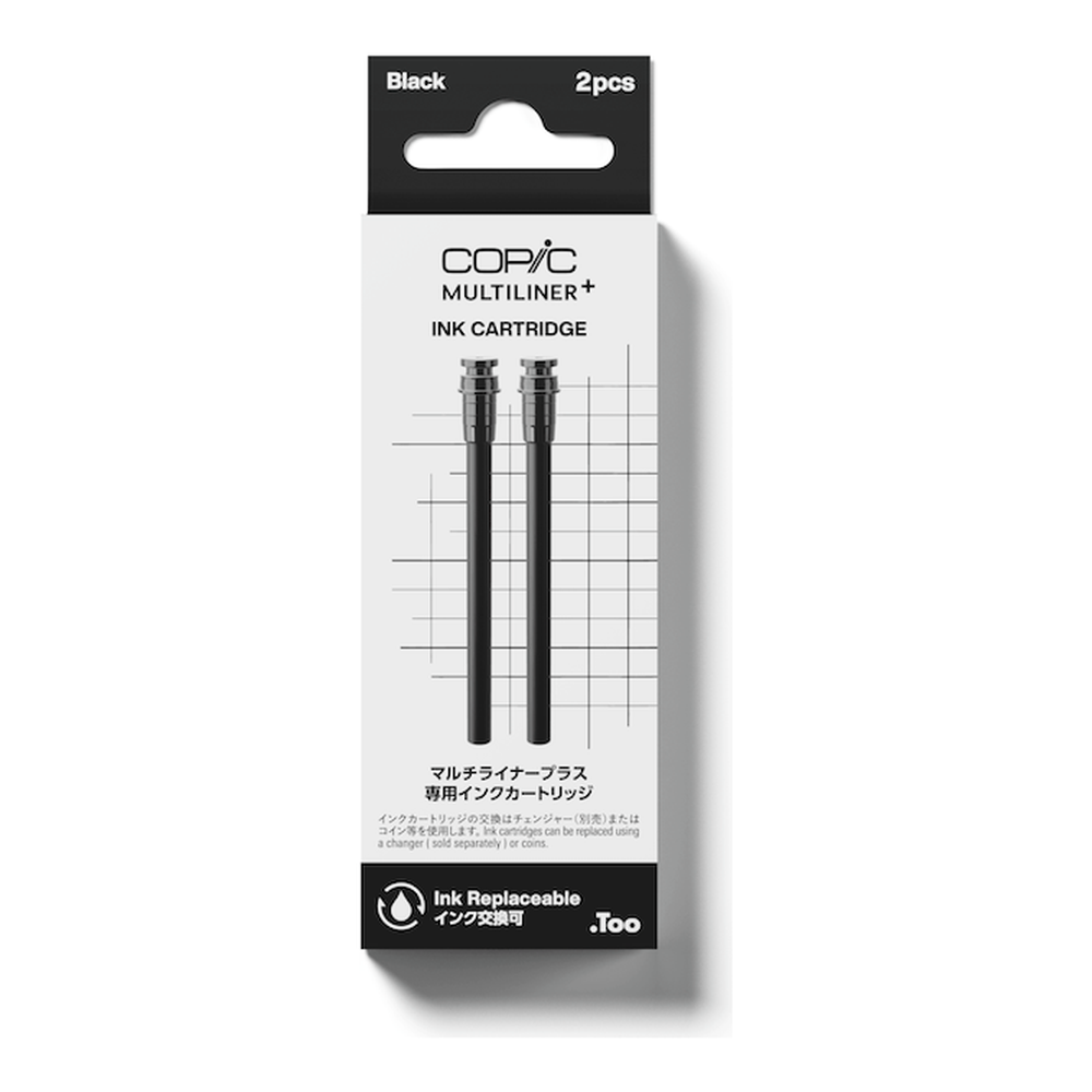 .Too COPIC MULTILINER PLUS INK CARTRIDGE - Black