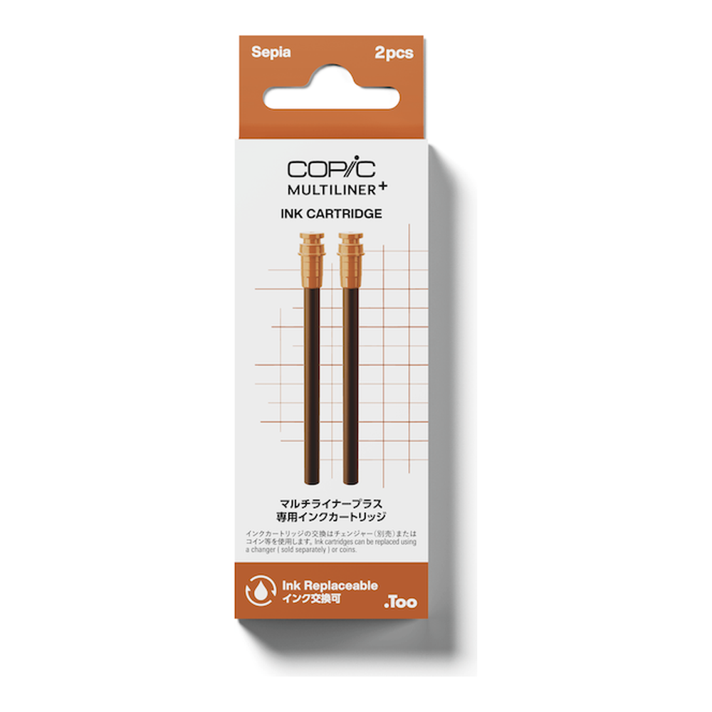 .Too COPIC MULTILINER PLUS INK CARTRIDGE - Sepia