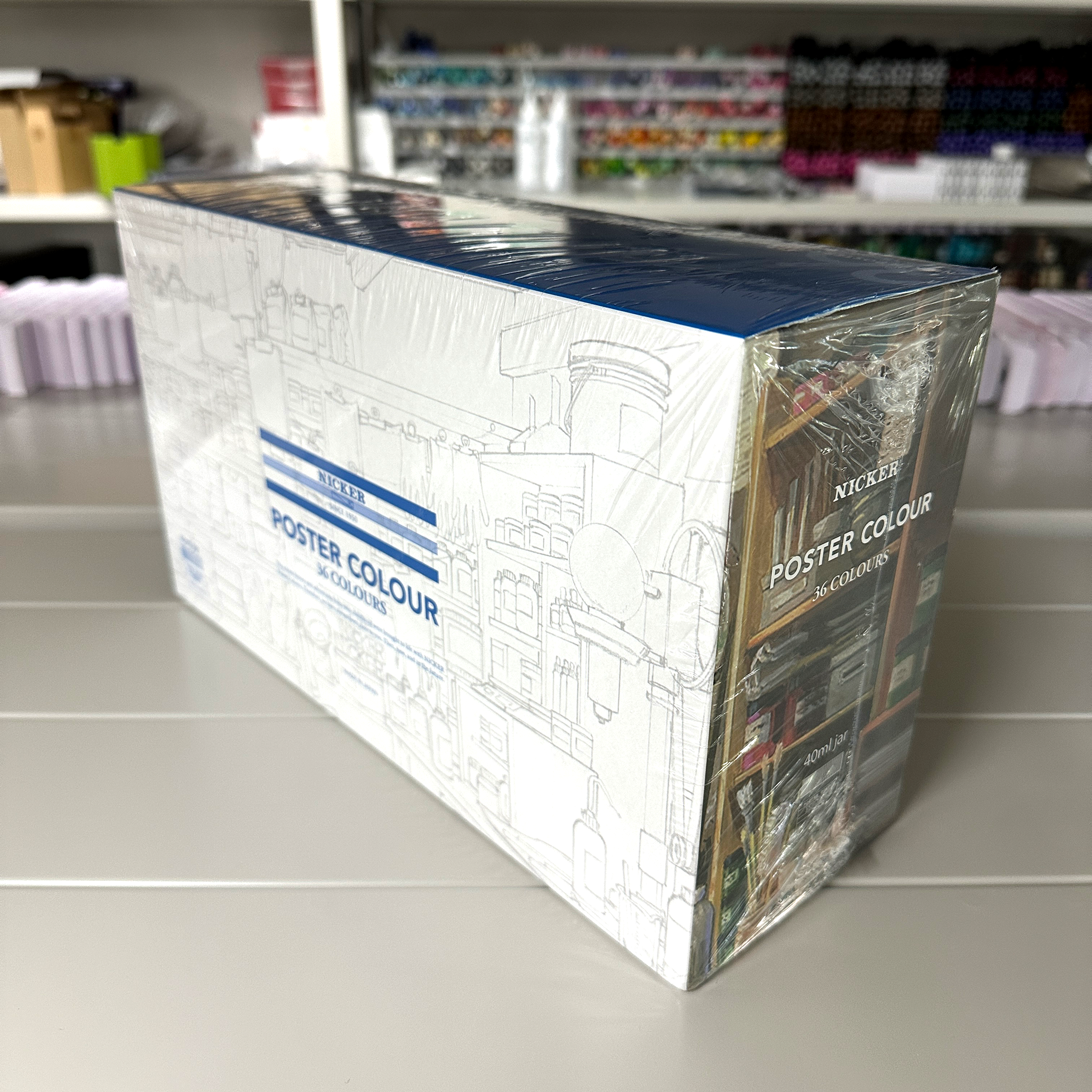 NICKER POSTER COLOUR 40mL 36 COLOURS set PC40ML36N