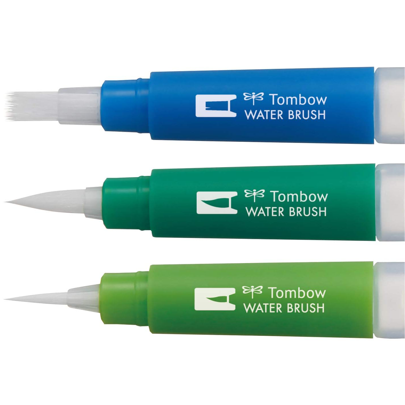 Tombow WATER BRUSH ASSORTED 3PK GPD-351