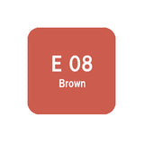 .Too COPIC sketch E08 Brown