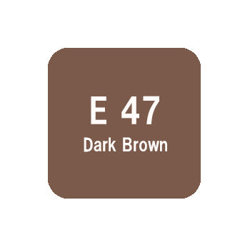 .Too COPIC sketch E47 Dark Brown
