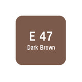 .Too COPIC sketch E47 Dark Brown