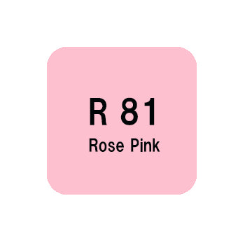 .Too COPIC sketch R81 Rose Pink