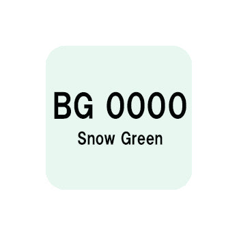 .Too COPIC sketch BG0000 Snow Green