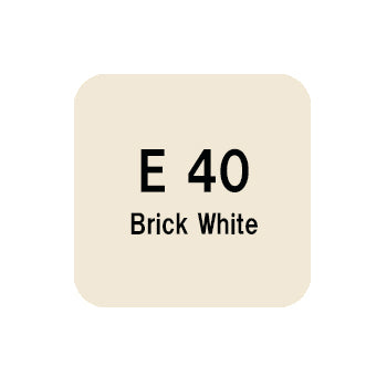 .Too COPIC sketch E40 Brick White