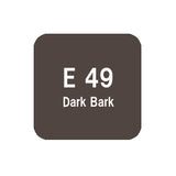 .Too COPIC sketch E49 Dark Bark