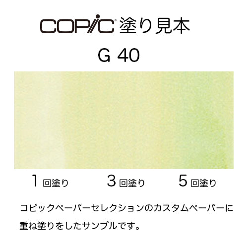 .Too COPIC sketch G40 Dim Green