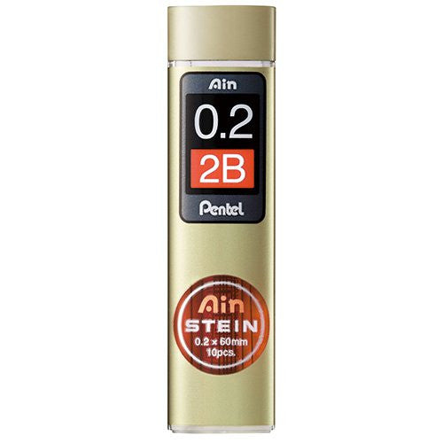 Boite de 10 mines Pentel AIN STEIN 0.2 2B