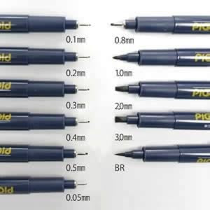 SAKURA MICRON PIGMA graphic pen brush