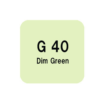 .Too COPIC sketch G40 Dim Green